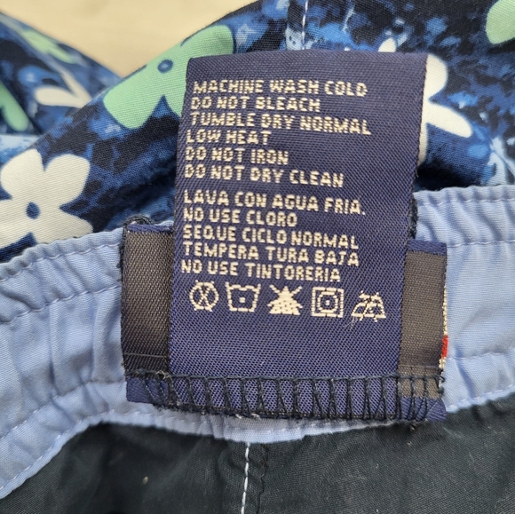 Catalina Women's Reversible Floral Board Shorts Blue Swim Trunks Tropical Size M - Picture 10 of 10